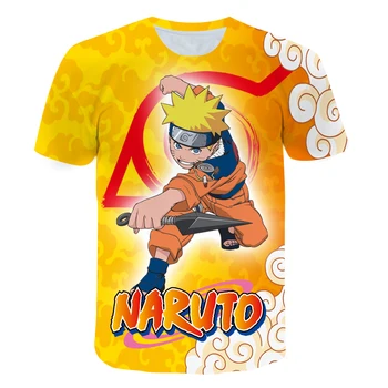 Janpan Anime Kakashi Tricou Baieti Fata 3D T-shirt Naruto - Film Jachete Narutos Kakashi Acțiune Figura Tricouri Adolescent de Sus
