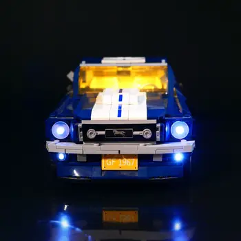 USB LED Light Up Kit Pentru 10265 Ford Mustang Iluminat Compatile Cu 21047 (Modelul NU este Inclus)