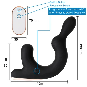 Jucărie Sexuală Pentru Bărbați Femeie Vibratoare, Butt Plug Prostata Masaj 9 Frecvență G-Spot Anus Stimularea Anal Plug Vibrator