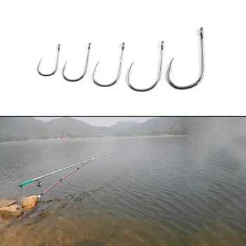 100 Buc Oțel Carbon De Înaltă Momeală De Pescuit Cârlig Universal Cu HoleFishhook Durabil Ghimpată Cârlig Cu Cutie De Pește Combate Accesorii