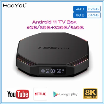 2021 Android 11 TV Box RK3566 32GB 4GB 8GB 64GB 2.4 G 5G Wifi BT4.0 1000M 8K Google Voice 4K pe Youtube, Set-Top Box Media Player