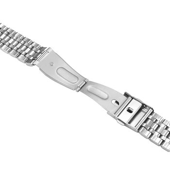 20mm Otel Inoxidabil Curea de Ceas pentru Ceas de Argint Watchband Cinci Margele/Trei Margele Brățară