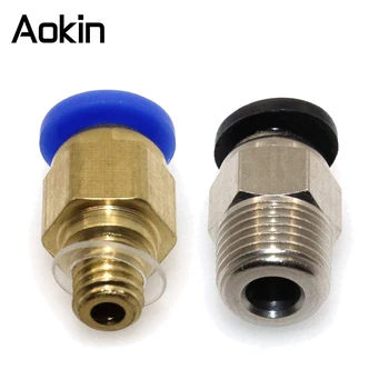 Aokin 20buc/lot PC4-M10 Drepte Pneumatice Montaj Împinge să se Conecteze + PC4-M6 Rapid în Montarea pentru Imprimantă 3D Bowden Extruder