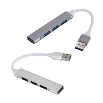 5Gbps de Mare Viteză USB 3.0 HUB Aliaj de Aluminiu Multi 4 USB 3.0 USB 2.0 Adaptor PC 4 Porturi Multi Splitter Portabil Extender