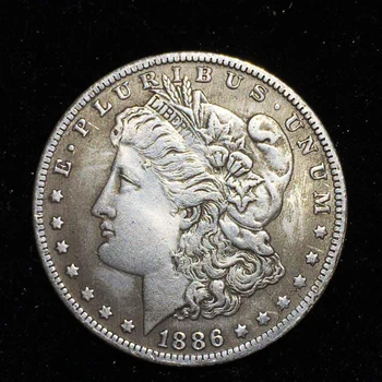 1886 statele UNITE ale americii Epocă Regina Morgan Aur Monede de Argint de Bani Monede de Colectie Urss Medalie de Suveniruri Monede Cadou de Crăciun