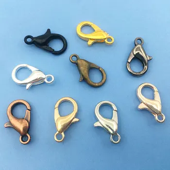30 buc Incuietoare Homar Cârlig, Lanțuri Conectori 12mm Pentru Constatările de Bijuterii de Luare de 9 Culoare de Mână DIY Bratari Accesorii Colier