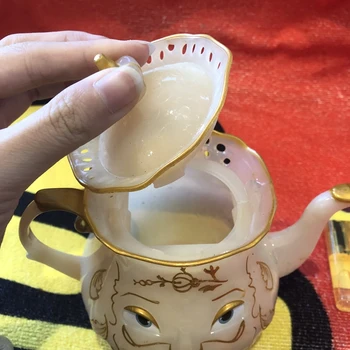 Disney vinil live-action ceainic Doamna Cana de Apa Noua Clipește Biroul de Mână Aberdeen Jucărie Decor Cadou de Colectie