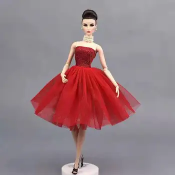 Moda Printesa Rochie pentru Barbie Haine Scurte Rochii de Balet Tutu Petrecere de Seara Rochie de Vestido 1/6 BJD Papusa Accesorii de Jucarie pentru Copii