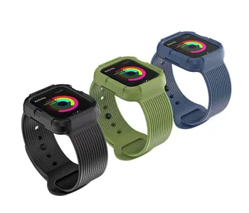 44MM 40MM Silicon Sport Caz de Protecție pentru Apple Watch Seria 5 4 Benzi Caz cu Curea de Cauciuc pentru Iwatch 5 4 Accesorii