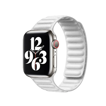 Piele link-ul pentru Apple Watch band 44mm 40mm iwatch 42mm curea apple watch 38mm seria 6 5 4 3 2 1 SE magnet buclă catarama bratara