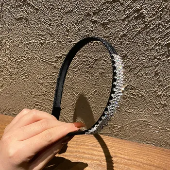 Catifea cristal de diamant bezel articole pentru acoperirea capului Femeilor Bentita Fete de Epocă Benzile de Păr Hairband hoop pentru petrecerea de nunta Accesorii de par