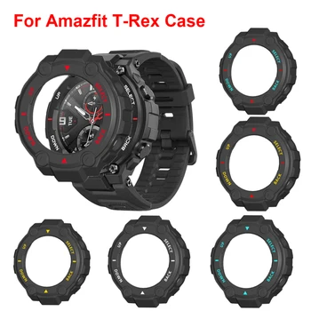 Multi Color Caz Pentru Amazfit T-Rex Caz Ceas TPU Acoperire Coajă Cadru Protector Pentru Amazfit T Rex Ceas Inteligent Brățară