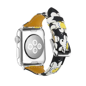 CRESTED Curea din Piele Pentru Apple Watch 5 4 Banda de 44mm 40mm correa Iwatch Seria 5 4 3 2 1 42mm/38mm încheietura mâinii link Brățară Watchband