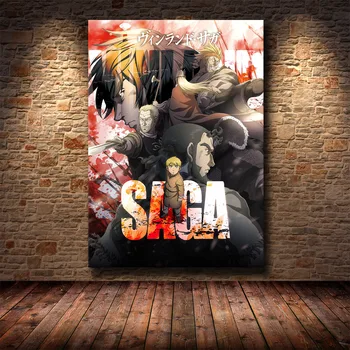 Clasic Anime TV Series Film Vinland Saga HD Imprimare Panza Pictura Poster Camera de zi de Decorare Dormitor Pictura
