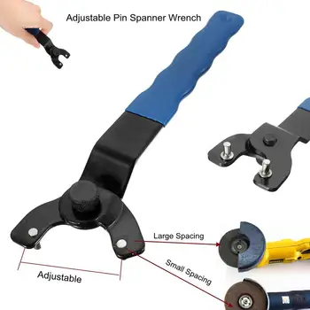 Reglabil Pin Spanner Cheie pentru Polizor unghiular Tunderea Mașină de Tăiere cu Mâner din Plastic, de uz Casnic, Instrumentul de Reparare