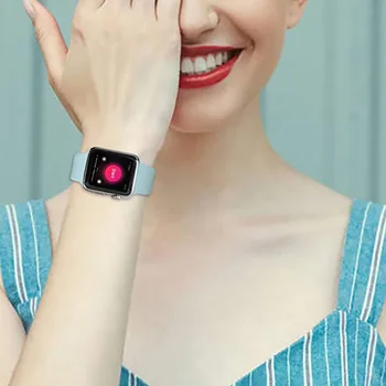 Silicon watchband pentru apple watch band 44mm 40mm iwatch 38/42mm ceasul inteligent brățară bandă pentru apple watch curea serie 6543 SE
