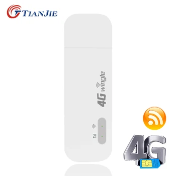 TIANJIE Modificat Deblocat 3G 4G LTE Modem WiFi USB Dongle Router Masina Acasa Hotspot pentru Malaezia Nelimitat Cu Slot pentru Card Sim