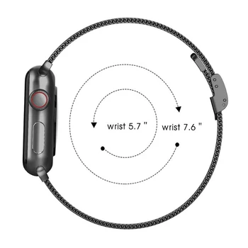 Curea pentru Apple Watch Seria 6 Banda de 44mm 40mm IWatch 5 4 3 Milanese Curea pentru Apple Watch 42mm 38mm Brățară din Oțel Inoxidabil