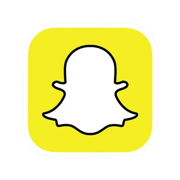 Snapchat Vinil Decal Diecut Sticker Laptop Complet de Social Media Snap Fereastra JDM