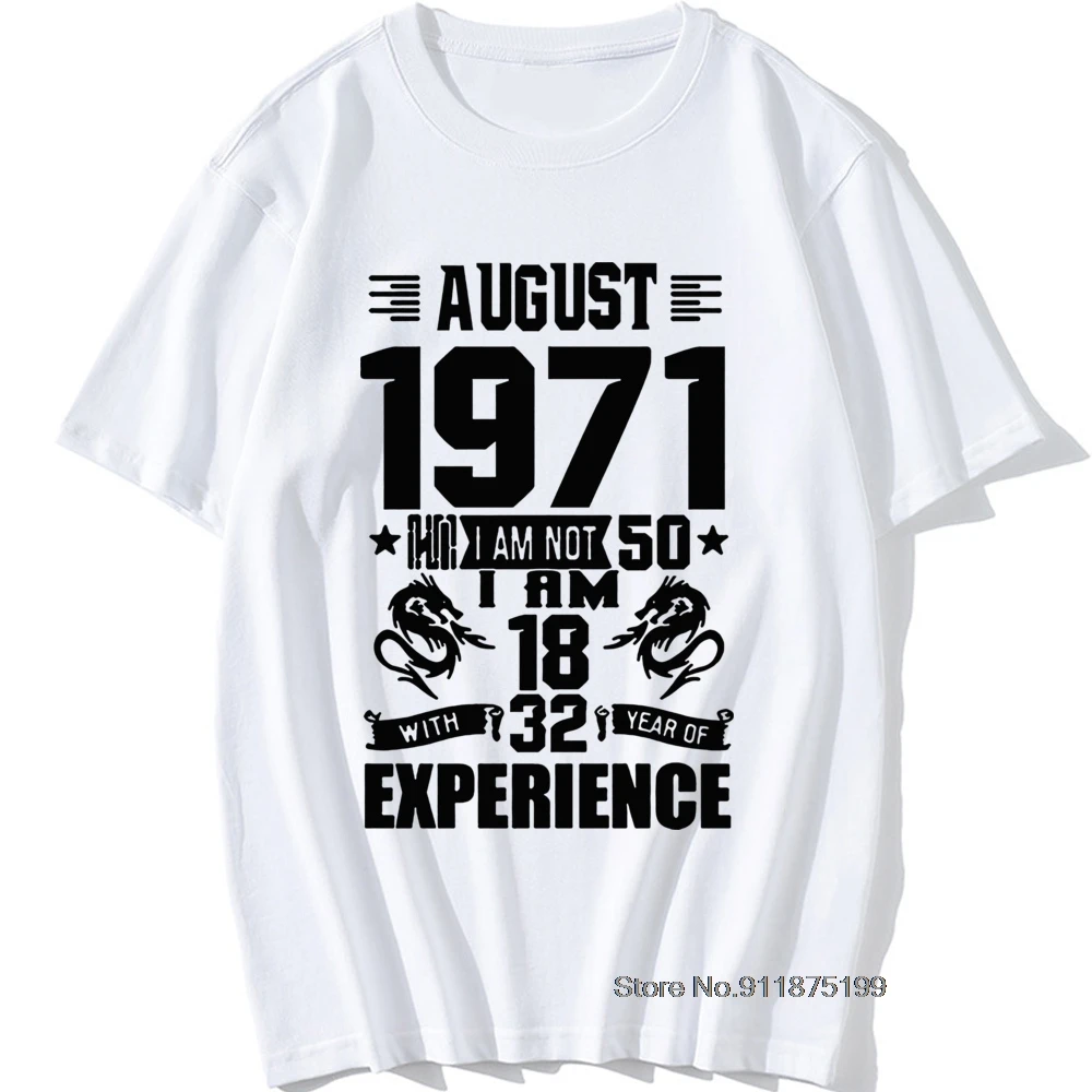 Zoom in Speed ​​up Filthy Născut în august 1971 a 50 de ani de minunat tricouri ziua de nastere  amuzant grafic bumbac cu maneci scurte o-gât harajuku t-shirt cumpara -  Topuri & Tricouri ~ Buvette.ro