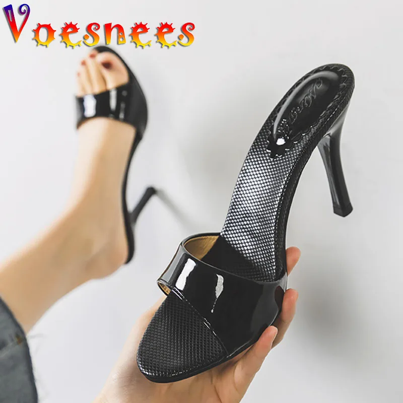 Recommendation Savvy Tweet Voesnees 2021 noi cu toc femei papuci sexy-un cuvânt banda de culoare pură  doamna sandale pantofi de vara biroul de acasă de pantofi stiletto cumpara  - Pantofi Pentru Femei ~ Buvette.ro