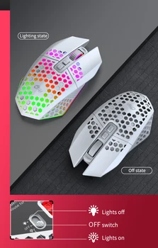 Încărcare Wireless Gaming Mouse 800-1200-1600dpi Reglabil 8 Butoane Optice LED Computer mouse USB RGB Joc Mouse-ul Pentru Laptop PC