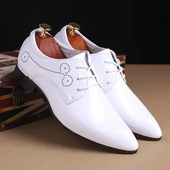 Mari Dimensiuni, de Înaltă Calitate Bărbați Rochie Pantofi Barbati Oxford Piele Pantofi Rochie de Afaceri de Moda Pantofi pentru Bărbați Subliniat Toe Pantofi de Nunta