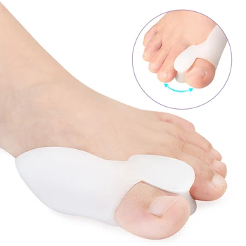 Pexmen 2 buc Gel Tep Separator Ameliorarea Durerii Hallux Valgus Drept de Silicon Ortopedice Protector Inflamație la picior Corector