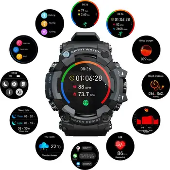Ecran Tactil Complet De Fitness Tracker Ceas Inteligent Bărbați Heart Rate Monitor Tensiunii Arteriale Smartwatch Pentru Android Ios
