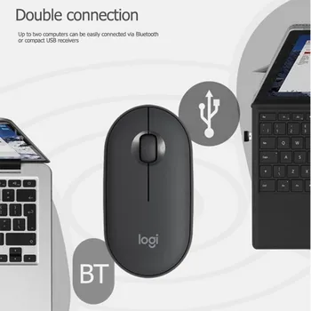 Logitech Pietriș M350 Wireless Bluetooth Mouse-ul Original Mini&Subțiri 1000DPI 100g de Înaltă Precizie, Optice de Urmărire Unificatoare Colorate