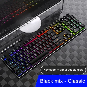 2021 HIPERDEAL Design Rafinat de Înaltă Calitate LED Backlit USB Gaming Keyboard Moda Tastatură Mecanică de Gaming Keyboard Sârmă