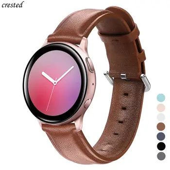 Bandă de piele Pentru Samsung Galaxy watch active 2 curea de 44mm 40mm Gear S2 Huawei GT 2 42mm 22mm ceas brățară band watchband
