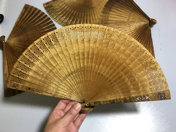 Fan S. Lee Frunze Mici Phoebe Zhennan Materiale Vechi Suzhou Fanii S. Lee Fan Gol afară de Stil Vechi Tradiționale din Lemn Masiv