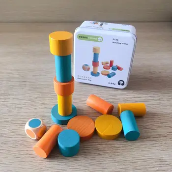 Montessori pentru Copii din Lemn de Educație Timpurie Jucării pentru Băiat Cognitive Interactive Joc de Călătorie de Fier Caseta de Jucărie Cadouri