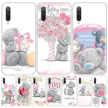 Lovely Teddy Bear Telefon Caz Pentru Xiaomi Mi 11 9 8 A3 A2 A1 CC9 E 9T 10T Nota 10 Lite F2 F3 Pro X3 6X 5X F1 Coque Acoperi