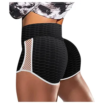 Femei Pantaloni Scurți De Sport De Vară De Funcționare Sexy Jambiere Talie Mare Pantaloni Scurti Pentru Femei De Fitness, Jogging Îmbrăcăminte Pantaloni Scurți Negru