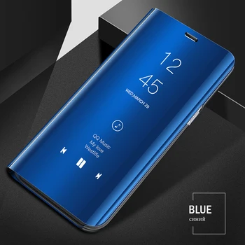 De Lux Placare Smart Mirror Cazuri Telefon Mobil Pentru Samsung Galaxy A8 2018 A530 A82018 Plus Piele Capacul Din Spate A8plus Samsunga8