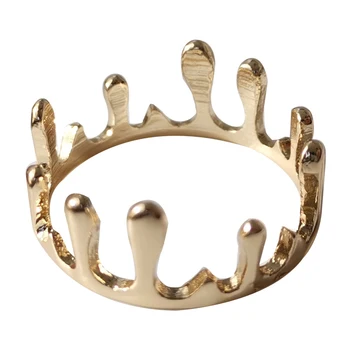 Neregulate coroana de metal Retro vintage stil design inel noua moda de sex feminin indicele inel