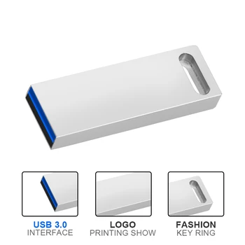 Metal USB 3.0 Flash Drive de Mare viteză 4G 8G 16G 32GB 64GB 128G-Cheie de Lanț de stocare Pen-Drive Cadouri Memory Stick Capacitatea Reală de U Disc