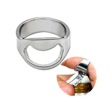 Mini Deschizator de Sticle din Oțel Inoxidabil Inel Inel în formă de Sticlă cu Capac de Bere Deschiderea Remover Gadget-uri de Bucătărie Bara de Instrumente Dimensiune 6-11