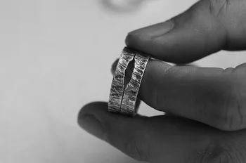 Vintage cuplu inel de mușcături de design creativ doamnelor inel placat cu argint moda bijuterii bijuterii 2021