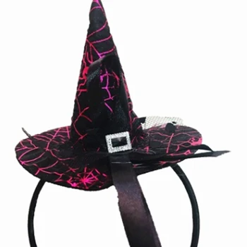 Creative de Halloween Benzile de Păr Mica Vrăjitoare Pălărie bentita Mansete Vrăjitoare Cap Hoop Pentru Petrecerea de Halloween Decor elemente de Recuzită Consumabile