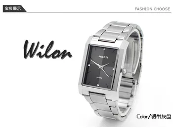 Brand de moda de Lux din Oțel Ceasuri de mana Wilon Suare Cuarț Bărbați Ceasuri Femei de Afaceri cu Diamante Iubitor Cuplu de Afaceri Dress Watch