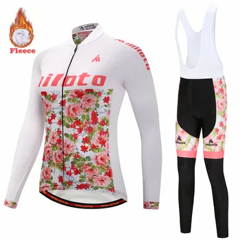 2020 MILOTO Ciclism de Îmbrăcăminte pentru Femei Biciclete Jersey Set de Iarna cu Maneca Lunga de Echitatie Costum Simplu, Elegant Doamnelor Termice Sacou Fleece