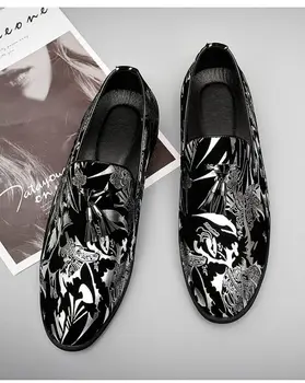 2021 Oameni Noi Moda Pu Clasic de Agrement în aer liber Pantofi Negru Argintiu Ciucure Confortabil Fierbinte de Vânzare de Înaltă Calitate pentru Bărbați Pantofi HL594