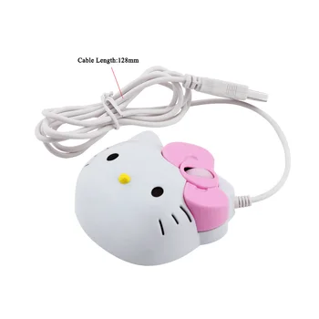 KEFAN KT de cat lumina cu fir electric mouse-ul cap de pisică drăguț mouse-ul mouse-ului fata de desen animat mouse-ul roz mouse de gaming mouse de calculator