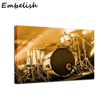 1 Buc HD Print Panza Tablouri Pentru Living Instrumente Muzicale Postere de Perete Decor Acasă set de Tobe Poze