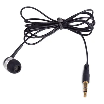 1 BUC Universal de 3,5 mm Singură Parte Cască stereo de Înaltă Calitate În Ureche Căști Căști pentru Telefoane Inteligente MP3 Negru en-Gros