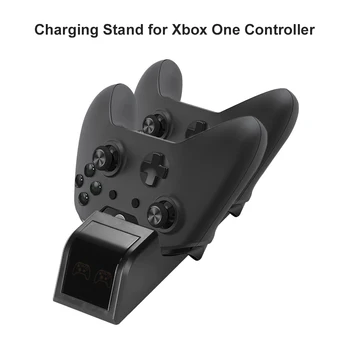 Noi 3Pcs Doc de Încărcare Stația de jocuri Stand-Mâner Dublu Controler Încărcător acumulatori 1200mAh pentru Xbox One Continuare