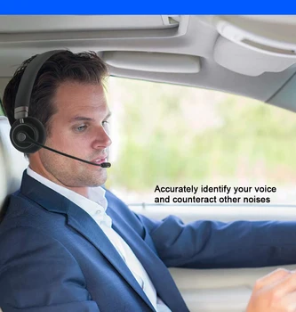 Purtarea Confortabil Fără Fir Bluetooth Căști De Anulare A Zgomotului De Call Center Cască Pentru Office Home Business Camionagiu Drivere